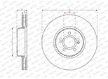 FERODO Bremsscheibe ddf2839c1 342mm 32mm für Mercedes