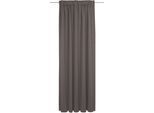 Vorhang ADAM "Uni Collection, Made in Germany", braun (dunkelbraun), B:142cm H:195cm, Baumwolle (Bio-Baumwolle), Gardinen, Blickdichter aus 100% Bio-Baumwolle, Vorhang nach Wunschmaß