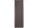 Vorhang ADAM "Uni Collection, Made in Germany", braun (dunkelbraun), B:142cm H:345cm, Baumwolle (Bio-Baumwolle), Gardinen, Blickdichter aus 100% Bio-Baumwolle, Vorhang nach Wunschmaß