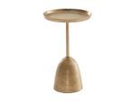 Mid.you , Goldfarben , Metall , rund , 33x53x33 cm , einfacher Aufbau ,