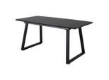 Livetastic , Schwarz , Metall, Holzwerkstoff , furniert , rechteckig , 85x75x160-200 cm ,