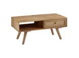 Mid.you , Naturfarben , Holz , Mangoholz , massiv , 1 Schublade(n) Schubladen , rechteckig , 45x40x90 cm , Stauraum, offenes Fach ,
