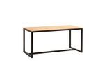 Mid.you , Akaziefarben , Metall , Akazie , massiv , rechteckig , 60x76x120 cm , Esszimmer, Esszimmertische, Esstische, Holztische, Holztische massiv