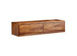 Mid.you , Sheeshamfarben , Holz , Sheesham , massiv , 2 Schublade(n) Schubladen , 108x25x34 cm , hängend, handgemacht ,