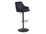 Mid.you , Schwarz , Metall , 45x106x45 cm , Sitzfläche 360° drehbar , Esszimmer, Barmöbel, Barhocker