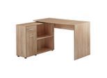 Mid.you , Sonoma Eiche , Holzwerkstoff , 2 Fächer , 120x75.5x106.5 cm , Stauraum , Büromöbel, Schreibtische, Schreibtische