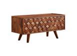 Mid.you , Sheeshamfarben , Holz , Sheesham , massiv , 92x44x35 cm , stehend, handgemacht ,