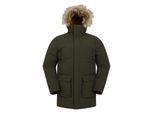 Mountain Warehouse Waterafstotende gewatteerde parka voor heren (Kaki Groen)