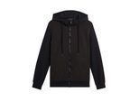 Lyle & Scott Heren Hybrid Softshell Volledige Ritssluiting Hoodie (Zwart)