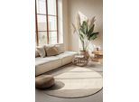 Teppich HANSE HOME "Rangpur Juteteppich, auch in oval", beige (weiß), B:200cm H:10mm L:200cm, Jute, Teppiche, Teppich, handgewebt, 100% Jute, Natur, Wohnzimmer, Flur, Boho, Skandi
