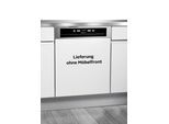 BAUKNECHT teilintegrierbarer Geschirrspüler "BBC 3C26 X", Energieeffizienz: E, silber (edelstahlfarben), B:59,8cm H:82cm T:55,5cm, Geschirrspüler, ActiveDry – automatische Türöffnung für perfekt getrocknetes Geschirr, teilintegrierbarer Geschirrspüler