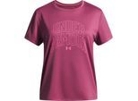 Under Armour Kinder Tech Varsity Prestaties T-shirt (Fuchsia)