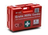 Leina-Werke SAN CARDIO Erste-Hilfe-Koffer orange, DIN 13157, ABS, Cardio First Angel, PRIMUS, Wandhalterung, 310x130x210 mm