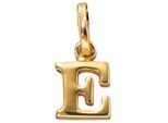 Buchstabenanhänger JOBO "Anhänger Buchstabe", gold (gelbgold 333), Schmuckanhänger, Damen, E, Gelbgold 333, 333 Gold