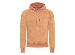 Kapuzensweatshirt RUSTY NEAL, Herren, Gr. M, orange, 100% Baumwolle, unifarben, normal, ohne Ausschnitt, Sweatshirts, in verwaschenem Design