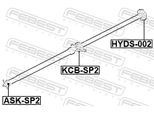 FEBEST Lager, Gelenkwellenmittellager kcbsp2 für HYUNDAI