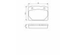 BOSCH Bremsbelagsatz, Scheibenbremse 0986494568 für Fiat LADA