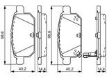 BOSCH Bremsbelagsatz, Scheibenbremse 0986495301 für NISSAN Suzuki