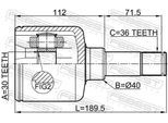 FEBEST Gelenksatz, Antriebswelle 2111trdlh Vorderachse links für Ford
