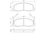 BOSCH Bremsbelagsatz, Scheibenbremse 0986460946 für DAF HOLDEN RENAULT DACIA