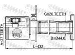 FEBEST Gelenksatz, Antriebswelle 2311tr5rh Vorderachse rechts für VAG