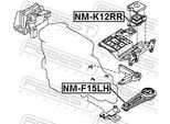 FEBEST Lagerung, Motor nmf15lh unten für NISSAN