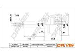 DRIVE+ Gelenksatz, Antriebswelle dp2110101454 für Suzuki