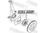 FEBEST Radnabe 0282a60f Vorderachse für NISSAN