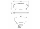 BOSCH Bremsbelagsatz, Scheibenbremse 0986494711 Hinterachse für Suzuki