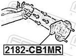 FEBEST Radnabe 2182cb1mr Hinterachse für Ford