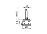BOSCH Glühlampe, Hauptscheinwerfer 1987302905 D1S (Gasentladungslampe) für Volvo Mercedes TOYOTA
