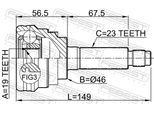 FEBEST Gelenksatz, Antriebswelle 1110m100 Vorderachse für GM