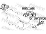 FEBEST Lagerung, Motor nmj10lh vorne links für NISSAN SAMSUNG