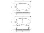 BOSCH Bremsbelagsatz, Scheibenbremse 0986494496 für LANCIA DODGE Chrysler