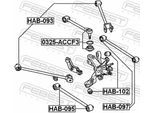 FEBEST Lenker, Radaufhängung 0325accf3 Hinterachse für HONDA