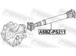 FEBEST Gelenkwelle, Achsantrieb asbzps211 für Mercedes
