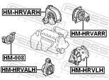 FEBEST Lagerung, Motor hmhrvlh vorne links für HONDA
