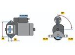 BOSCH Starter 0986021351 für Ford JAGUAR