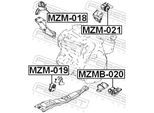 FEBEST Lagerung, Motor mzm018 vorne rechts für MAZDA