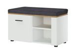 uno Garderobenbank Stripe ¦ weiß ¦ Maße (cm): B: 80 H: 47 T: 38.0