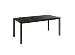 Ambia Garden Gartentisch Calida, Dunkelgrau, Metall, Stein, rechteckig, eckig, 90x75x180 cm, Gartenmöbel, Gartentische, Gartentische