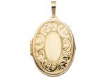 Medallionanhänger JOBO "Anhänger Medaillon oval", gold (goldfarben), Schmuckanhänger, Damen, Silber 925 (Sterlingsilber), 925 Silber vergoldet