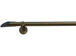 Gardinenstange INDEKO "Marbella", gold (messing, antik), L:250cm, Gardinenstangen, Gardinenstange