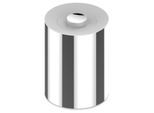 Keuco Plan Abfalleimer mit Deckel 04989170051 5 l, Abfallbehälter / Kosmetikeimer, Standmodell, herausnehmbarer Innenbehälter, Aluminium / Weiß