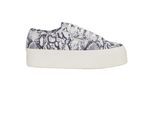 Superga Dames/Dames 2790 Slangenprint Trainers (Wit Avorio/Navy)
