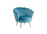 Livetastic , Blau , Textil , 76x78x76 cm , Esszimmer, Esszimmerstühle, Stühle