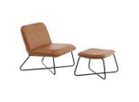Livetastic , Schwarz, Braun , Metall, Textil , 78x71x75 cm ,