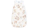Babyschlafsack TUPTAM "Kugelschlafsack Baby Ganzjahres Schlafsack Wattiert" Gr. 80, beige tiere auf wolken, beige, Schlafsäcke, Baby, L: 86cm, Obermaterial: 100% Baumwolle CO., L:86cm