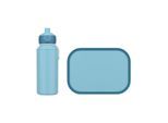 Lunchbox MEPAL "Lunchset Campus 2er Set", blau (cool blau), B:2cm H:2cm L:2cm, ABS-Kunststoff, Lebensmittelaufbewahrungsbehälter, Lunchbox