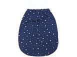 Babyschlafsack TUPTAM "Strampelsack Baby Strampelsack mit breitem Bund Unwattiert" Gr. 6 bis 12, blau (sterne dunkelblau), Schlafsäcke, Baby, L: 80cm, Obermaterial: 100% Baumwolle CO., L:80cm